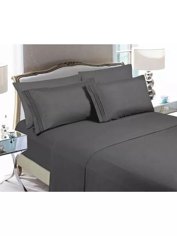 Роскошные наборы мягких однотонных простыней Elegant Comfort