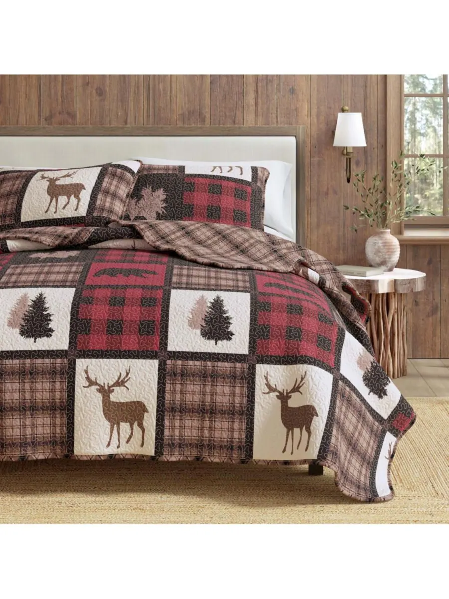 Комплект постельного белья Rustic Lodge All-Season из 3 предметов Linery & Co