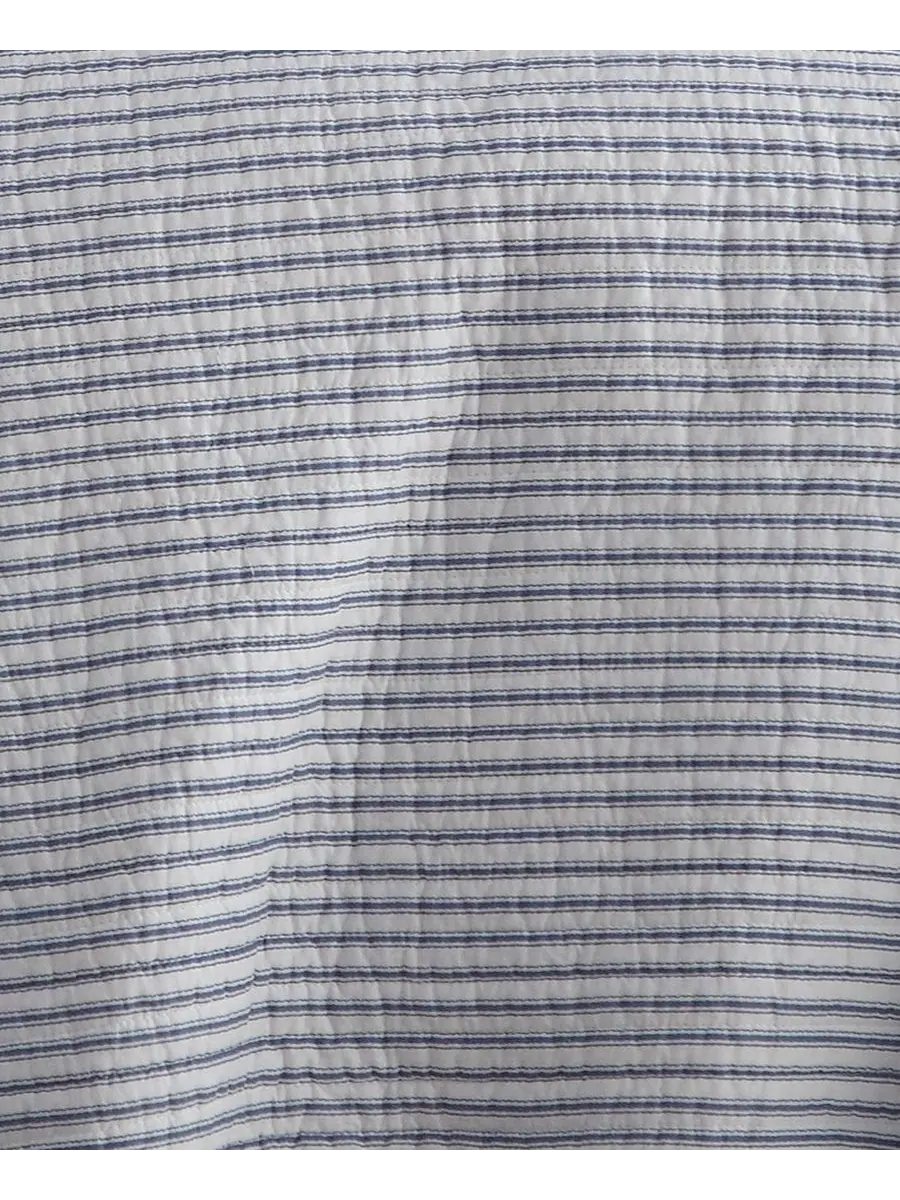 Двусторонний комплект постельного белья Tobago Stripe, 2 предмета, размер Twin/Twin XL Levtex — изображение 5 из 5, синий