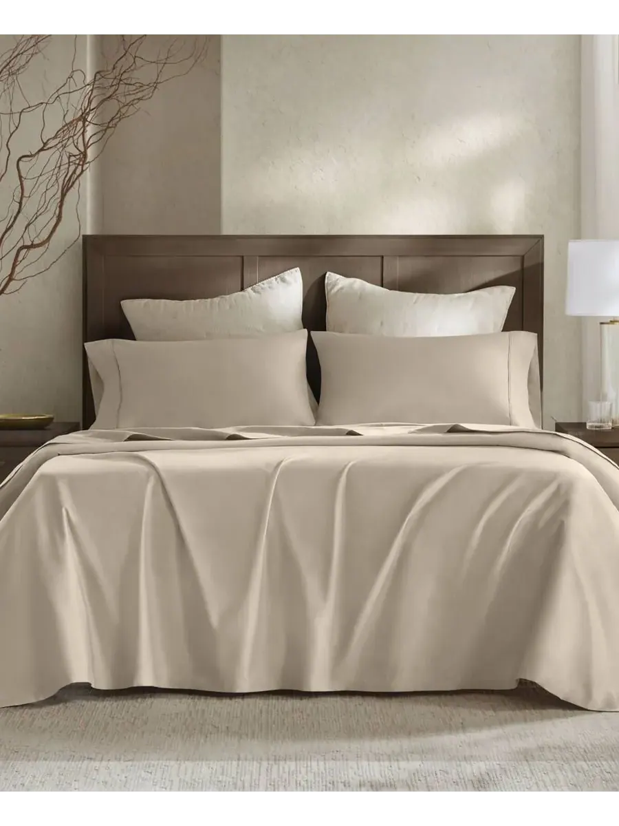 Комплект постельного белья из 4 предметов, сатин, хлопок, плотность ткани 400 нитей, размер King — изображение 7 из 10