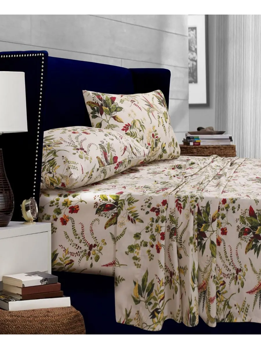Комплект постельного белья Maui Floral Printed 300 Thread Count Percale Extra Deep Pocket, размер — изображение 2 из 2