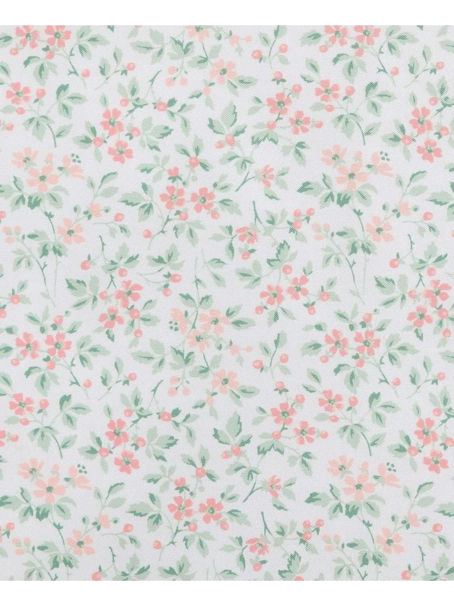 Комплект постельного белья из атласа с принтом, 4 предмета, размер King Laura Ashley — изображение 4 из 5, розовый