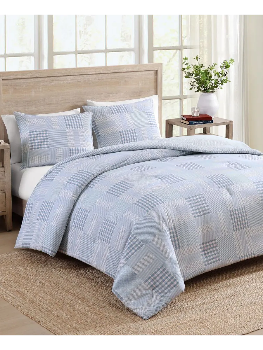 Tommy Hilfiger комплект постельного белья Hamptons Patchwork Cotton размер Full/Queen из 3 предметов — изображение 3 из 9