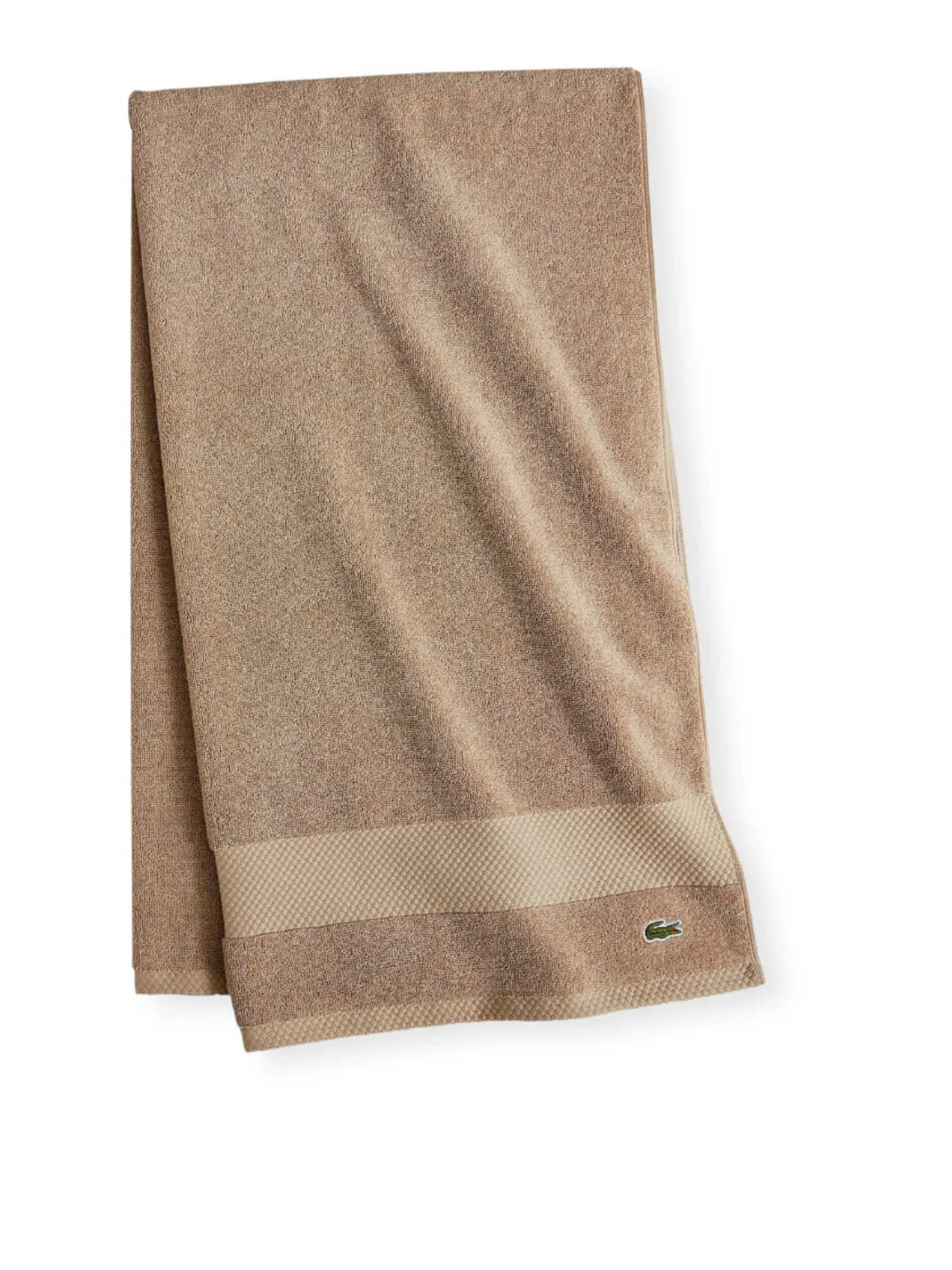 Антимикробное банное полотенце Heritage из хлопка Supima, 76,6 см x 137 см Lacoste Home, Sand, Bath