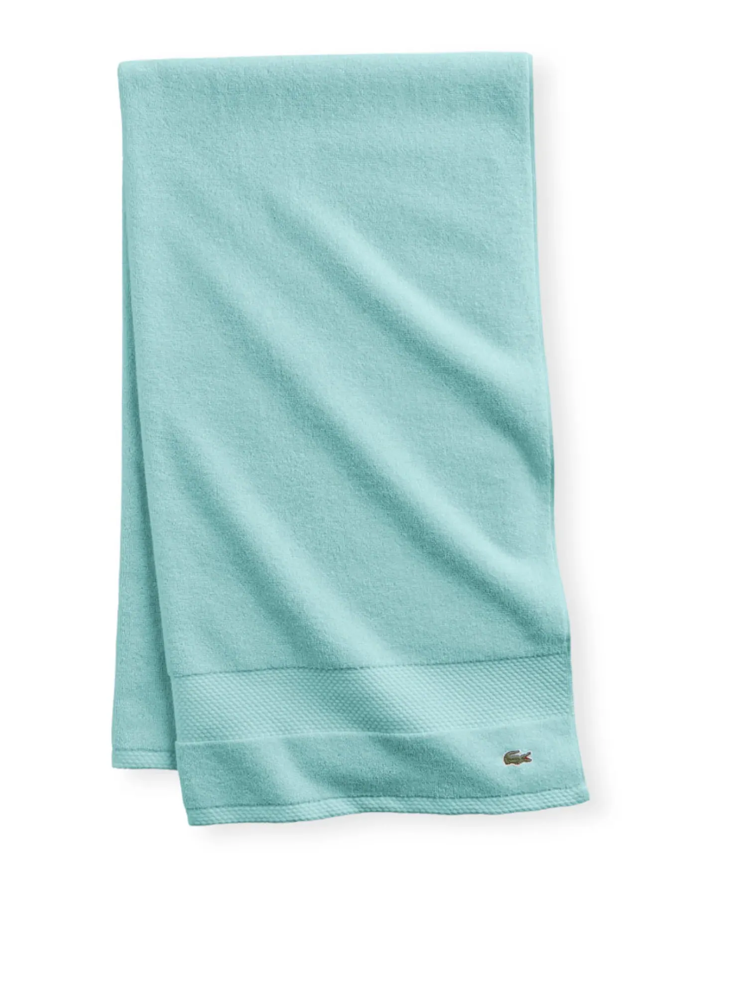 Антимикробное банное полотенце Heritage из хлопка Supima, 76,6 см x 137 см Lacoste Home, Mint, Bath