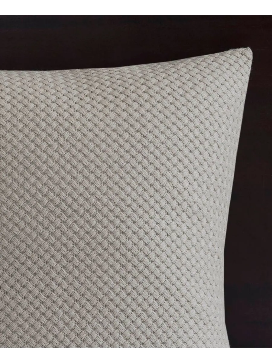 Комплект постельного белья Essence Clipped Jacquard, 9 предметов, размер Queen Madison Park — изображение 10 из 10, серый