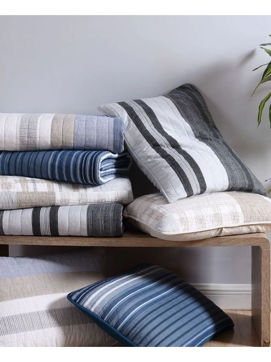 Комплект постельного белья Saltmarsh Cotton, двусторонний, 3 предмета, размер Full/Queen Nautica — изображение 4 из 6, синий