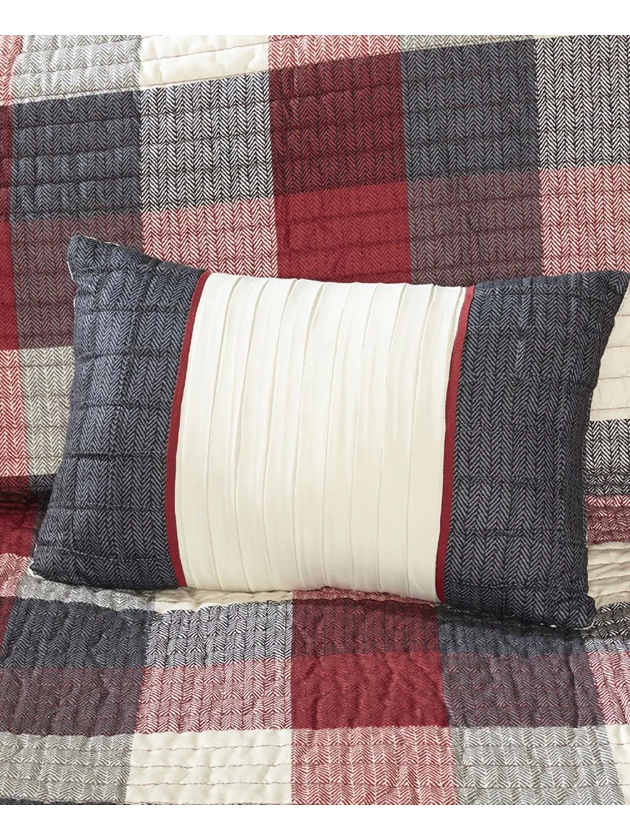 Комплект постельного белья Ridge Herringbone из 6 предметов, размер King/California King Madison — изображение 5 из 6