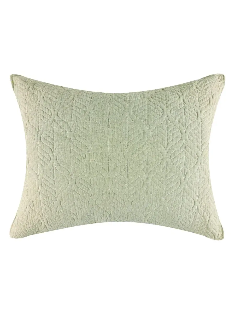 Наволочка Harper Jacquard-Woven Lightweight Greenland Home Fashions — зеленый