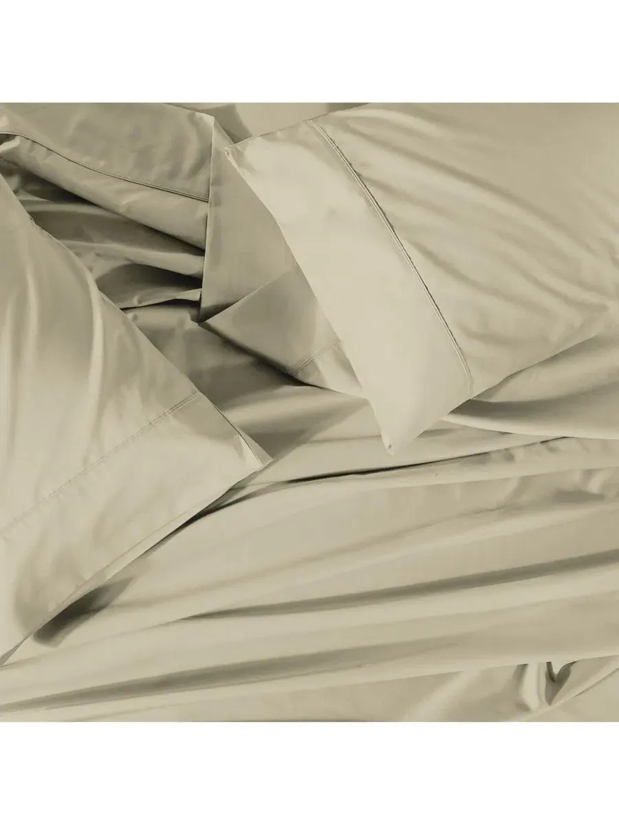 Комплект постельного белья из хлопкового перкаля Cool and Crisp Percale Egyptian Linens — изображение 1 из 3, льняной
