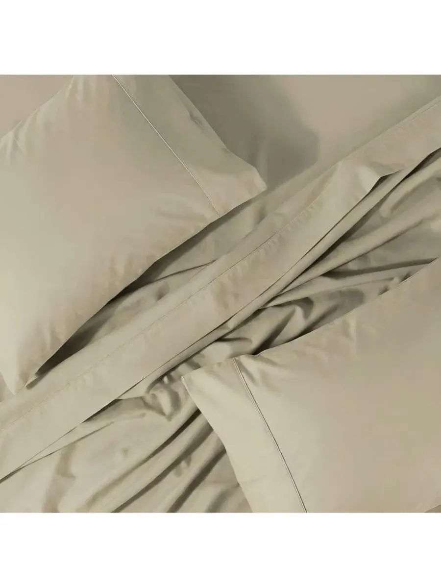 Комплект постельного белья из хлопкового перкаля Cool and Crisp Percale Egyptian Linens — изображение 2 из 3, льняной