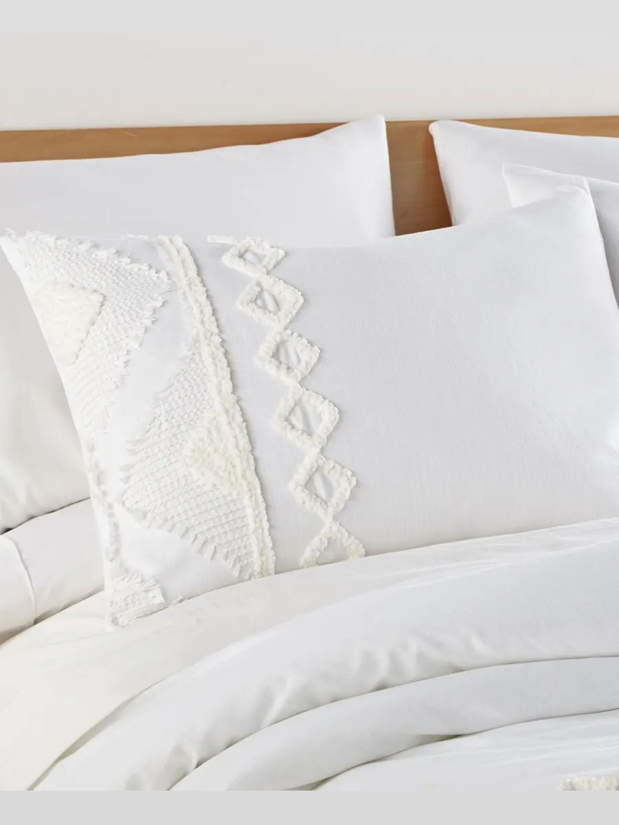Комплект постельного белья Harleson Tex tured из 3 предметов, размер King/California King Levtex — изображение 2 из 5, белый
