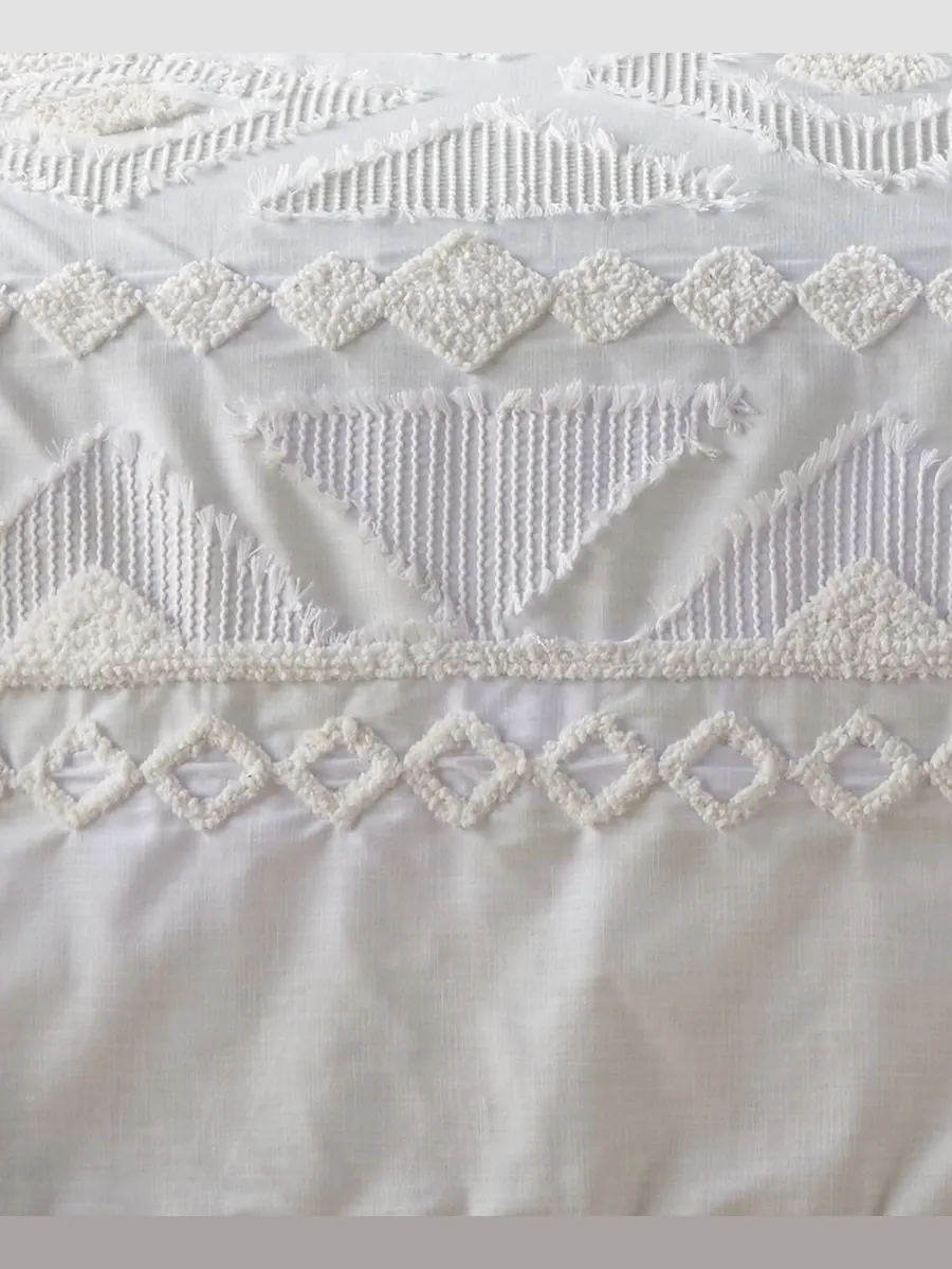 Комплект постельного белья Harleson Tex tured из 3 предметов, размер King/California King Levtex — изображение 3 из 5, белый