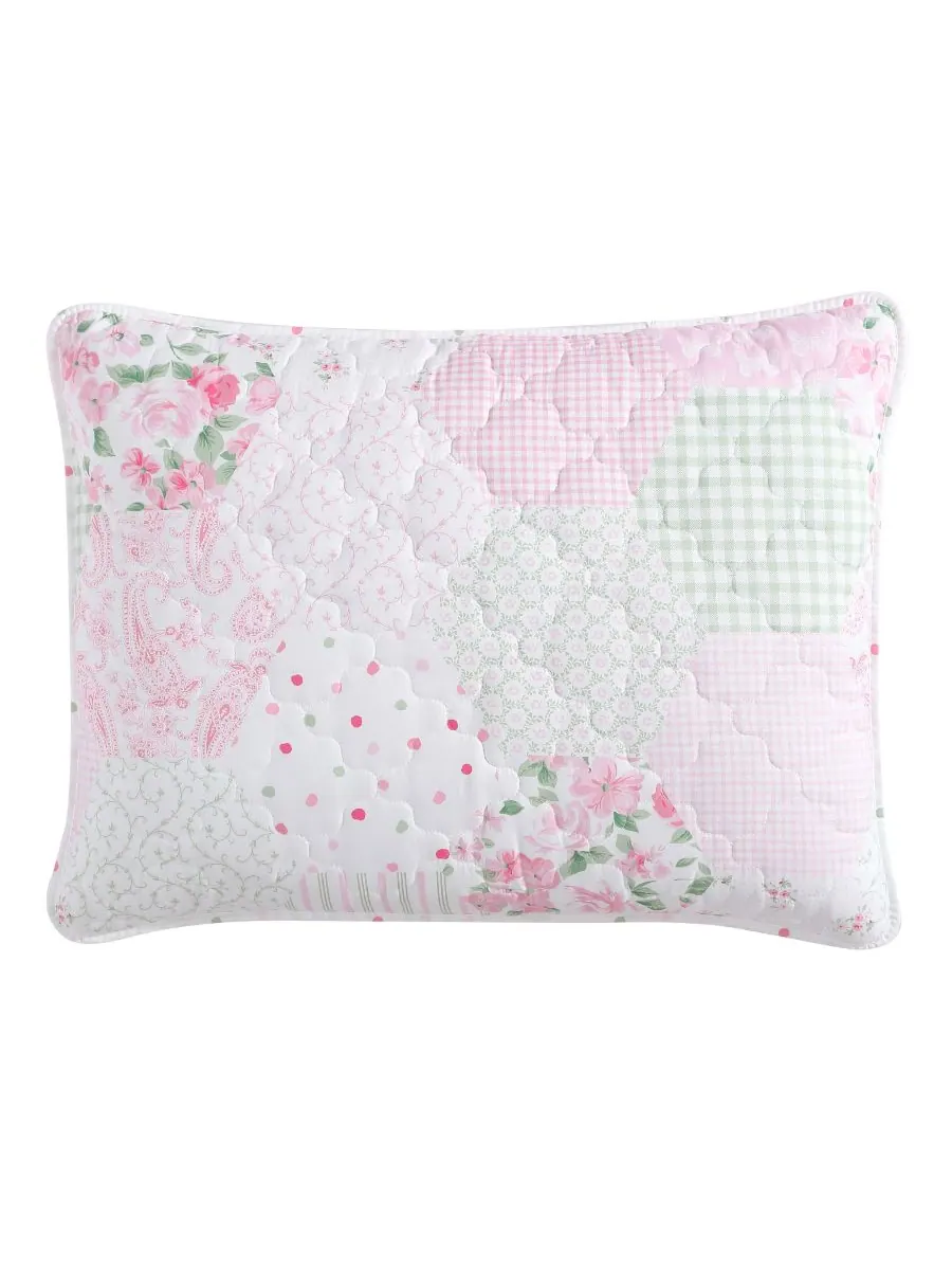 Двусторонний комплект постельного белья Ellyn, 2 предмета, размер Twin Laura Ashley — изображение 4 из 8, розовый