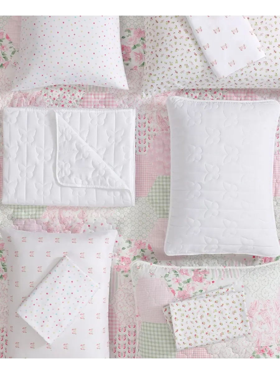 Двусторонний комплект постельного белья Ellyn, 2 предмета, размер Twin Laura Ashley — изображение 5 из 8, розовый