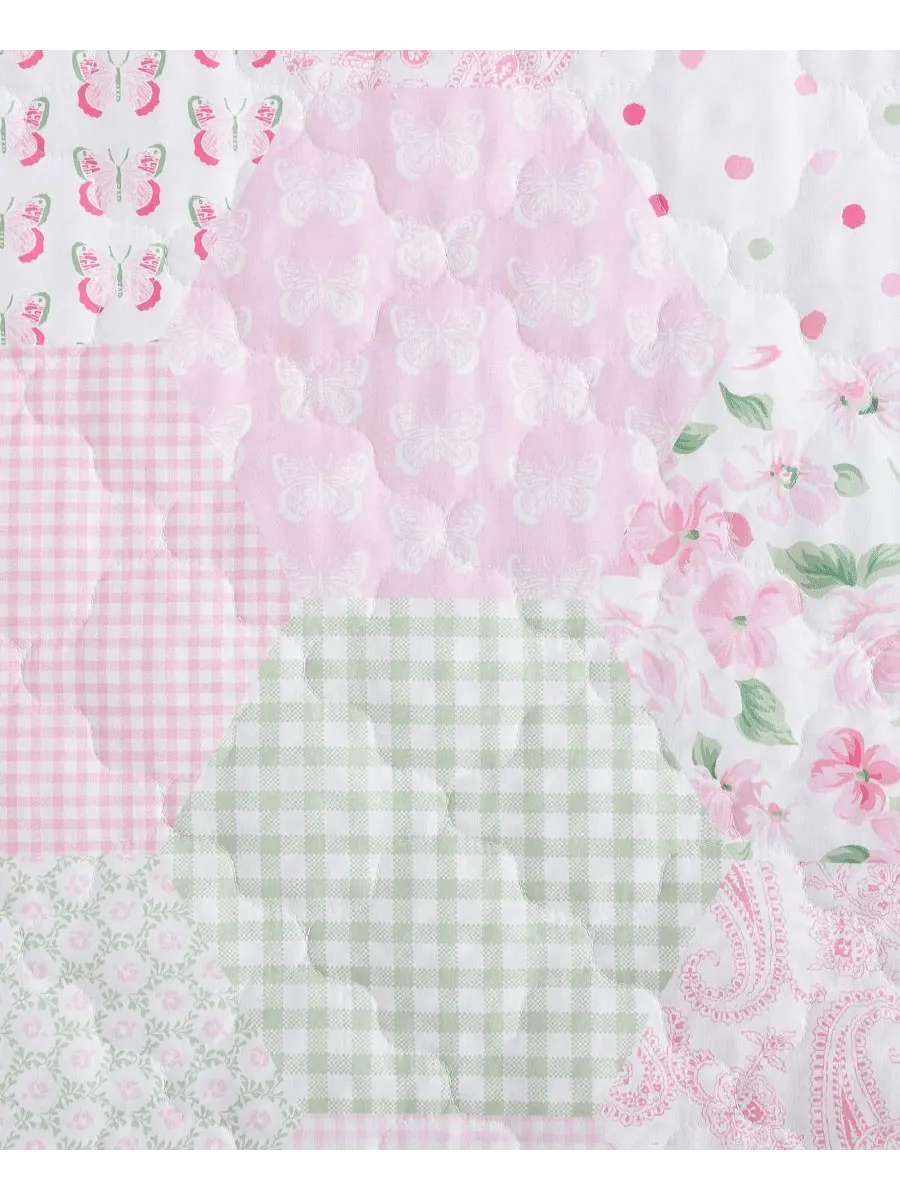 Двусторонний комплект постельного белья Ellyn, 2 предмета, размер Twin Laura Ashley — изображение 7 из 8, розовый