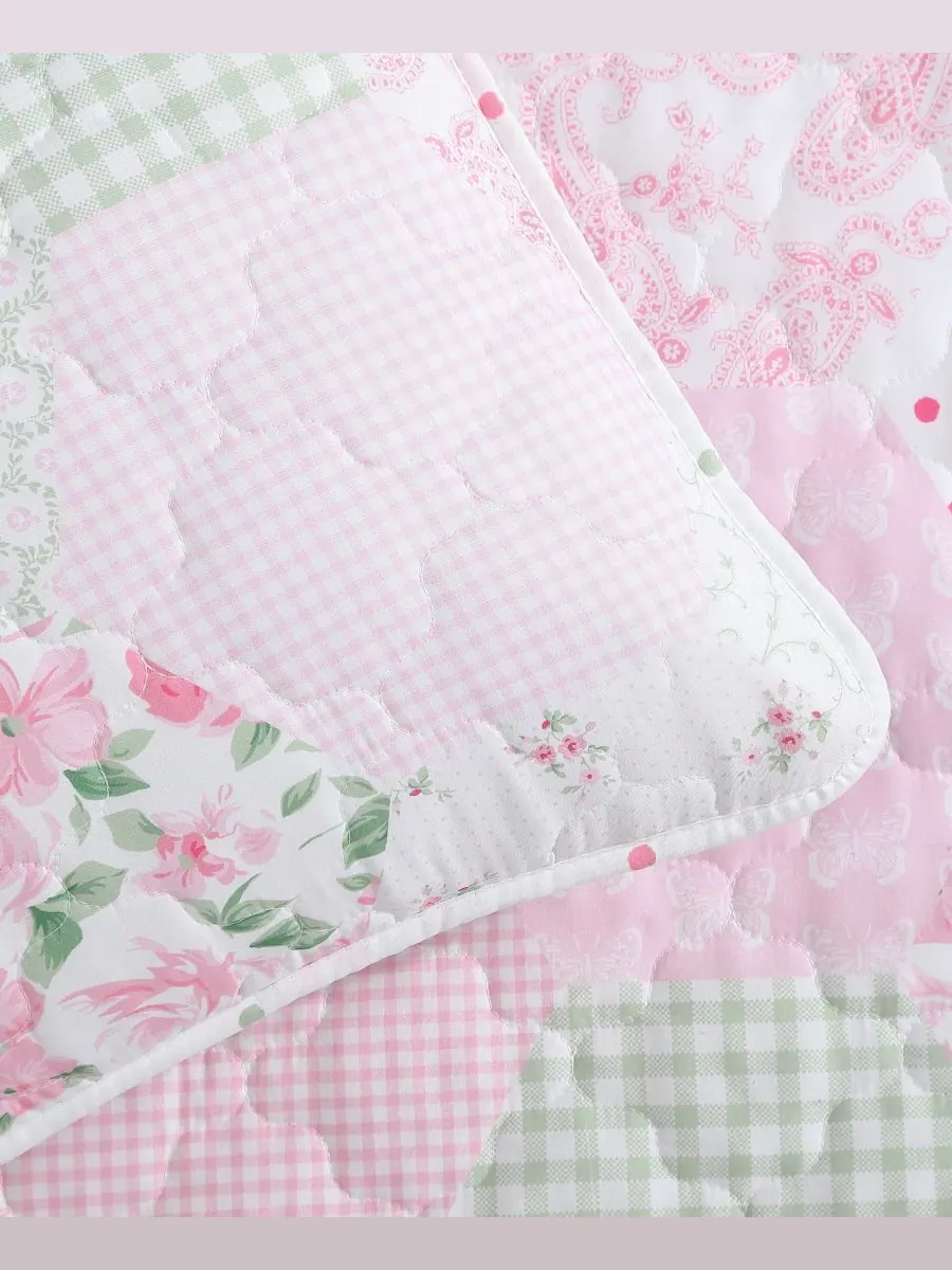 Двусторонний комплект постельного белья Ellyn, 2 предмета, размер Twin Laura Ashley — изображение 8 из 8, розовый