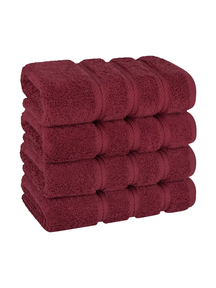 Набор из 4 полотенец для рук Edison Luxury из 100% турецкого хлопка American Soft Linen