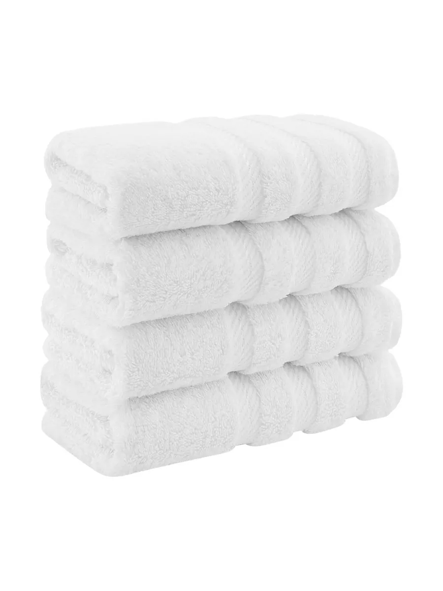 Набор из 4 полотенец для рук Edison Luxury из 100% турецкого хлопка American Soft Linen