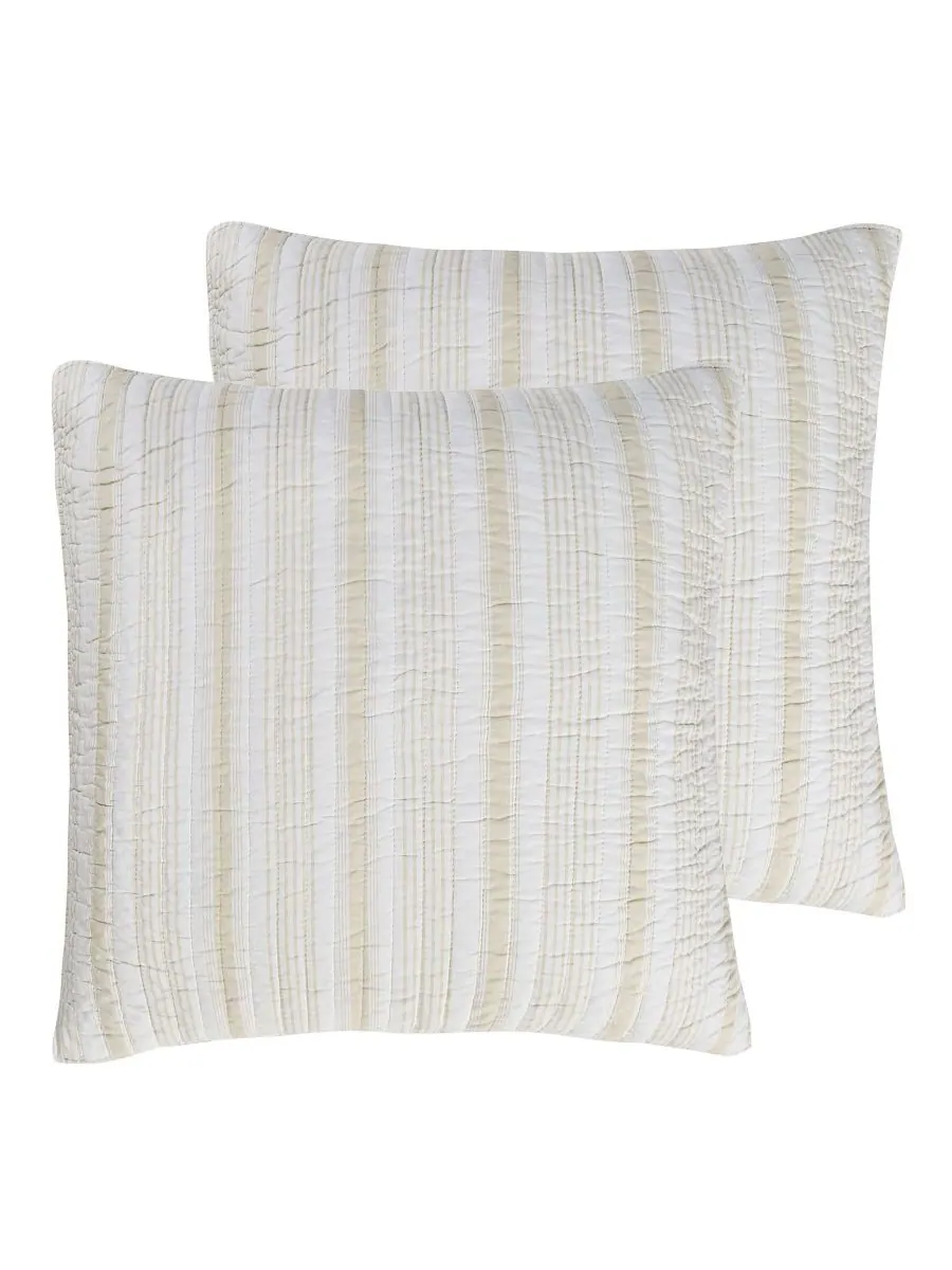 Комплект из двух наволочек Camden Stripe, европейский стиль Levtex