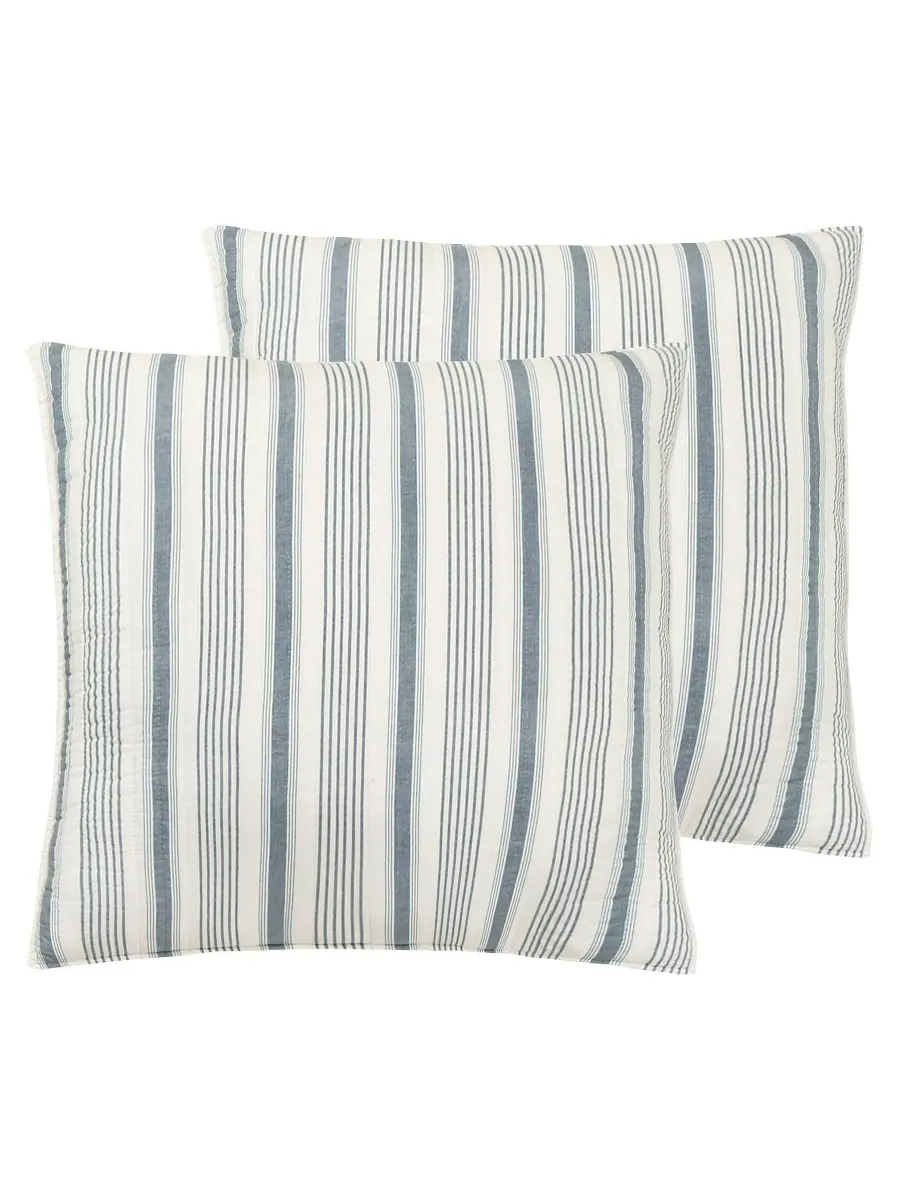 Комплект из двух наволочек Camden Stripe, европейский стиль Levtex