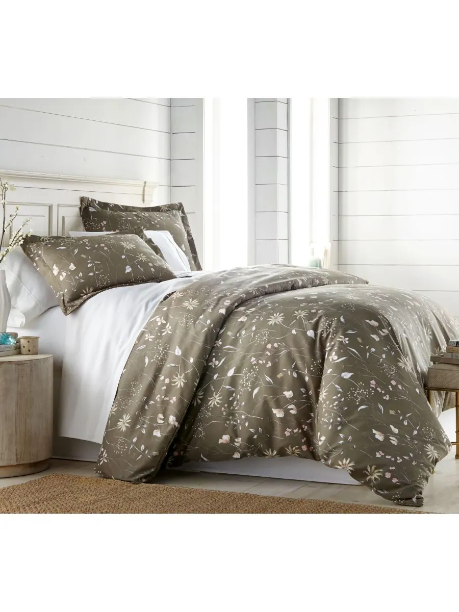 Комплект постельного белья Secret Meadow, размер King Southshore Fine Linens — изображение 4 из 6, серый