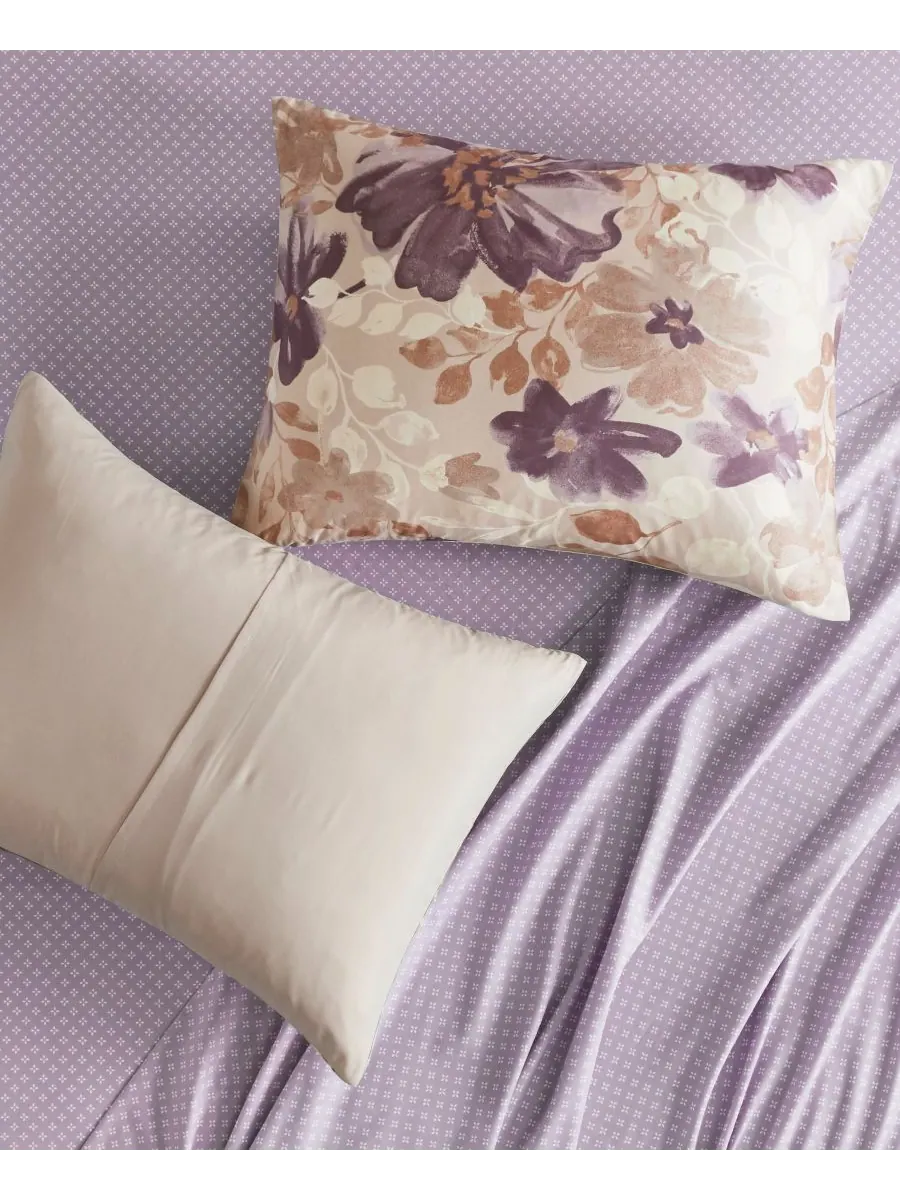 Комплект постельного белья Luna Floral, 7 предметов, размер King Madison Park Essentials — изображение 8 из 10, тауп