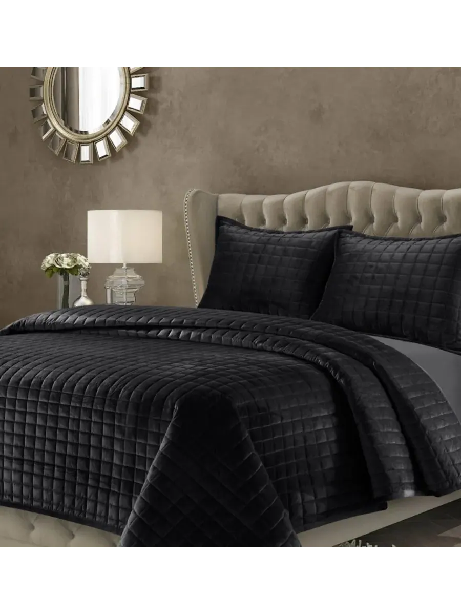 Комплект постельного белья Florence Velvet Solid Oversized, размер King Tribeca Living
