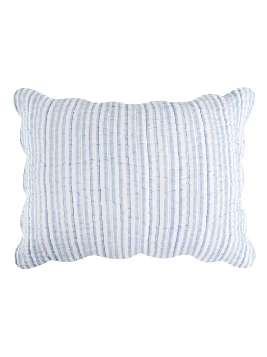 Двусторонний комплект постельного белья Martha Stripe, 2 предмета, размер Twin/Twin XL Levtex — изображение 7 из 7, синий
