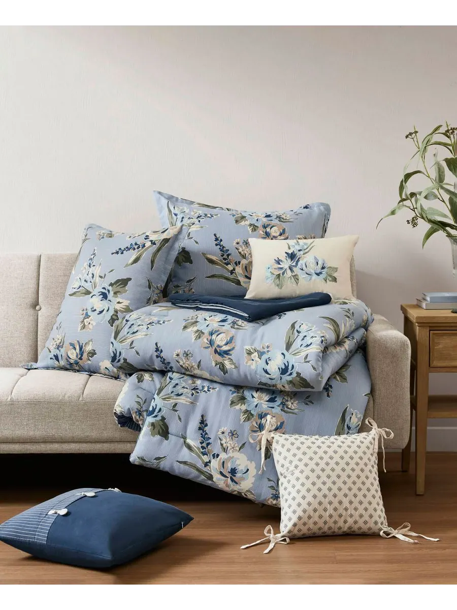 Комплект постельного белья Salara Vintage Floral, 7 предметов, размер California King Madison Park — изображение 6 из 10