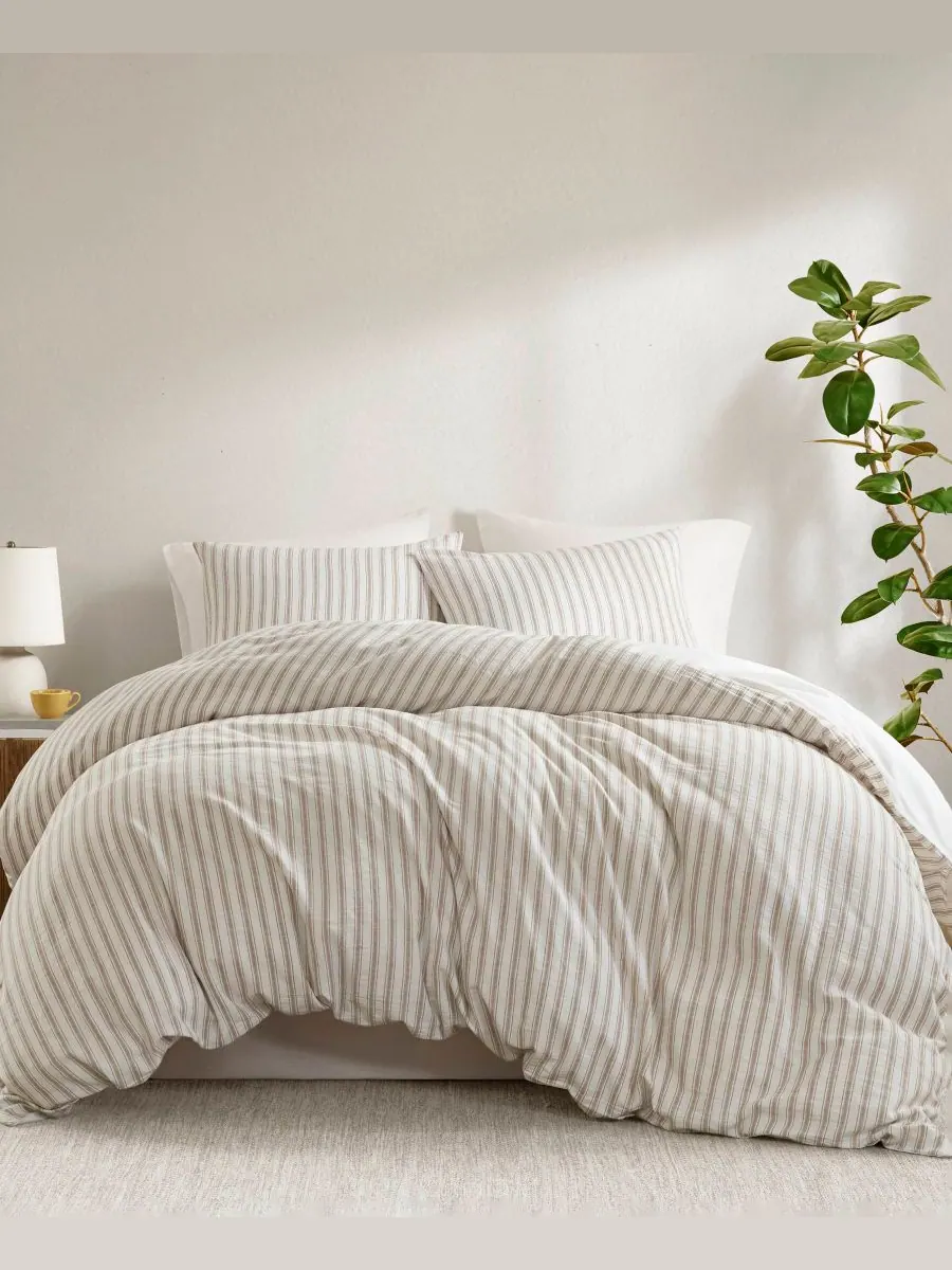 Комплект постельного белья Etta Striped из 3 предметов, размер King Madison Park