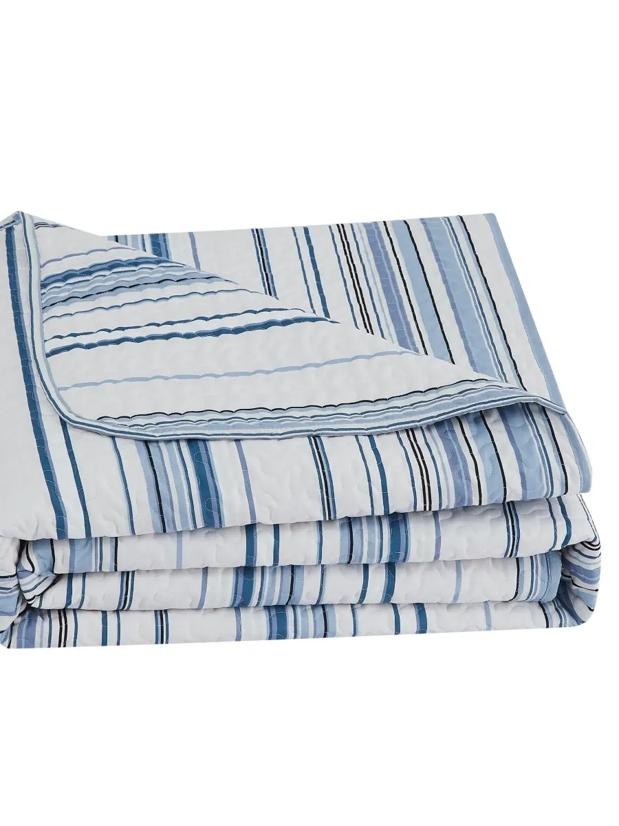 Комплект постельного белья Southshore Stripe из 3 предметов, размер Full/Queen Southshore Fine — изображение 4 из 4, синий