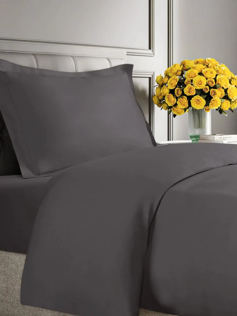 Плед из микроплюша с флисовой подкладкой CGK Unlimited, Dark grey, Twin