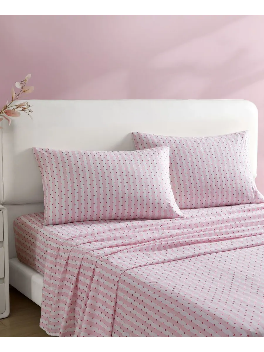 Комплект постельного белья из микрофибры с принтом, 3 предмета, размер Twin XL Betsey Johnson — изображение 2 из 10