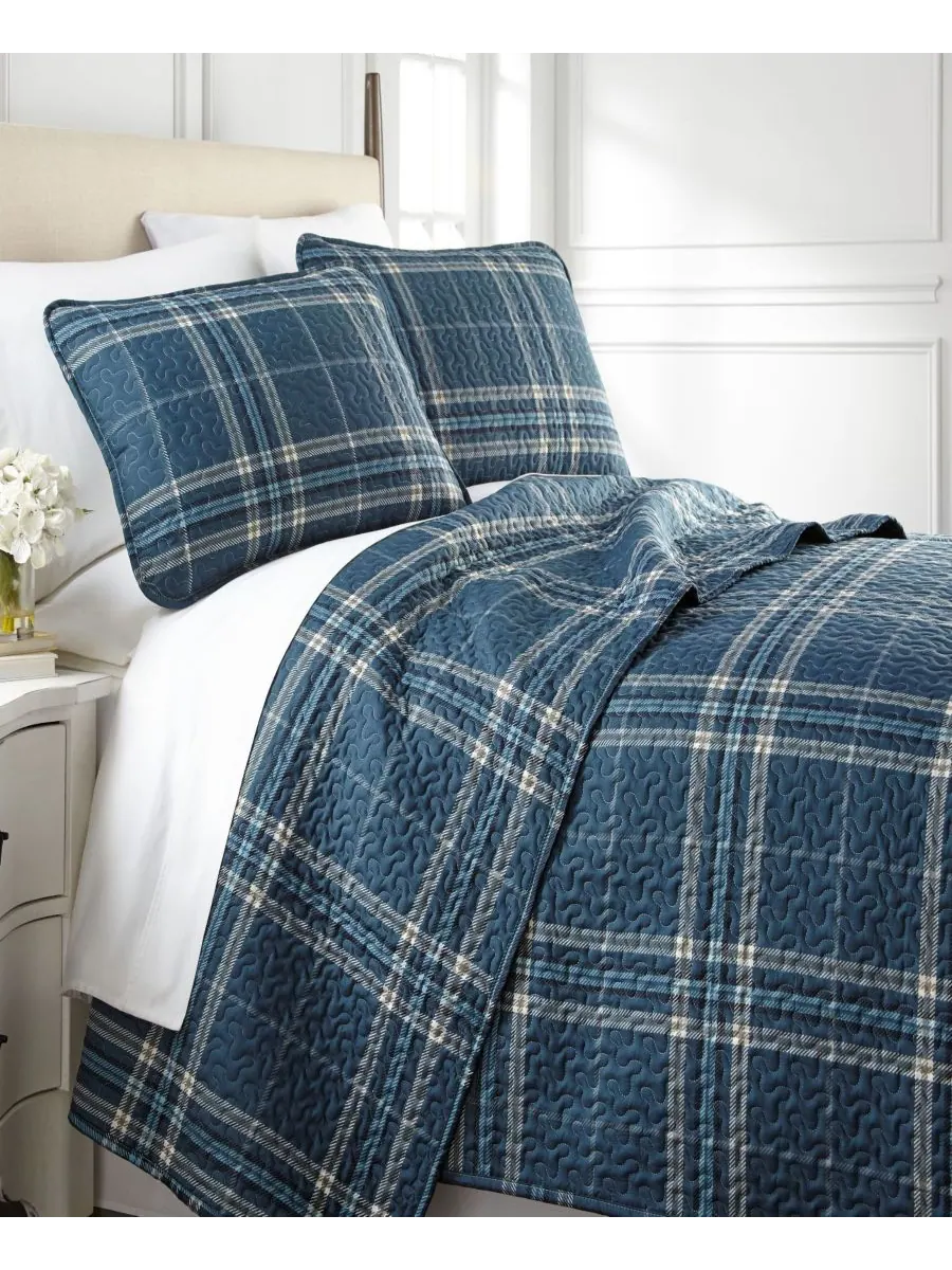 Комплект постельного белья Vilano Plaid Ultra-Soft из 3 предметов, размер King Southshore Fine