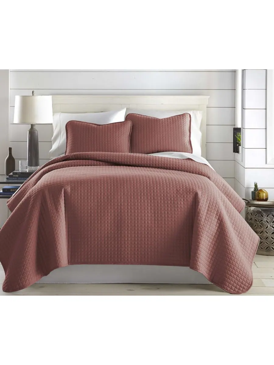 Увеличенный легкий комплект из 2 предметов: одеяло и покрывало, размер Twin Southshore Fine Linens