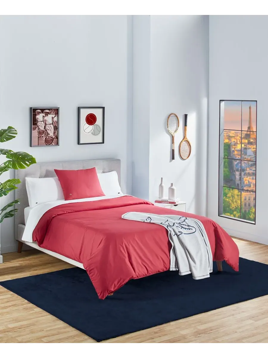 Комплект постельного белья из перкаля, 2 предмета, размер Twin Lacoste Home — изображение 1 из 4, перец чили