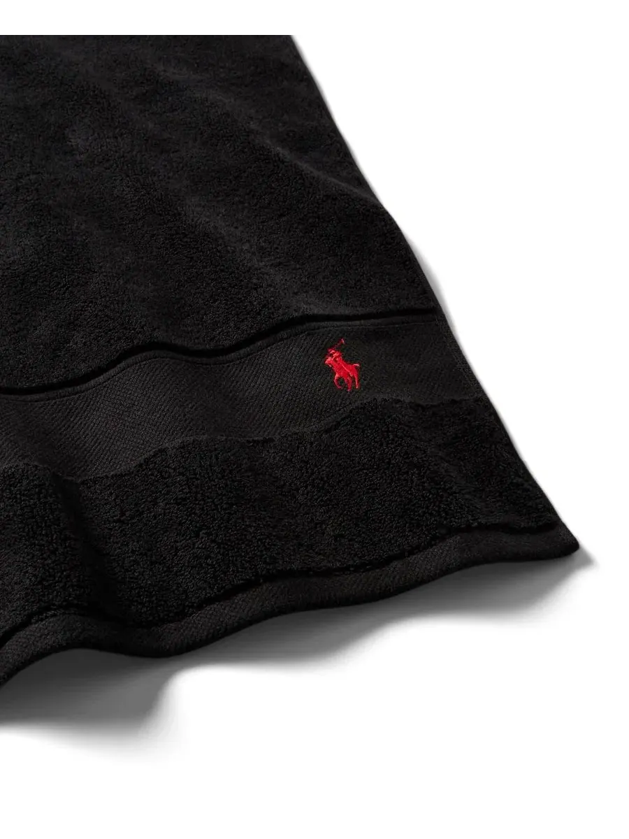 Хлопковая простыня для тела игрока в поло, 183 x 81 см Polo Ralph Lauren — изображение 2 из 4, черный