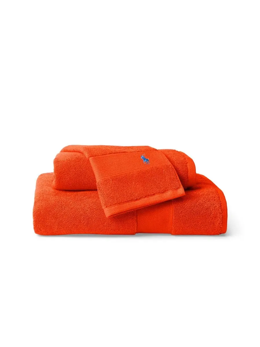 Хлопковая простыня для тела игрока в поло, 183 x 81 см Polo Ralph Lauren — изображение 1 из 4, оранжевый