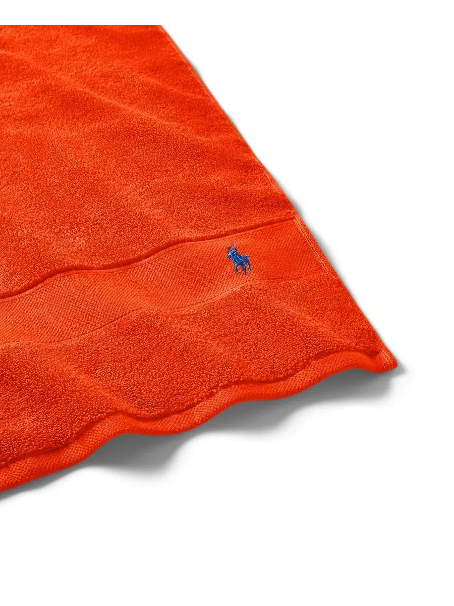 Хлопковая простыня для тела игрока в поло, 183 x 81 см Polo Ralph Lauren — изображение 2 из 4, оранжевый