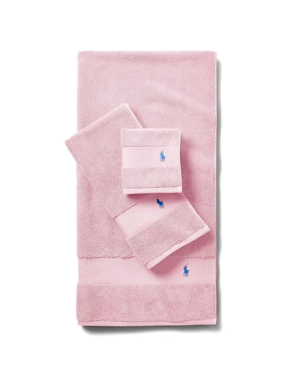 Хлопковая простыня для тела игрока в поло, 183 x 81 см Polo Ralph Lauren — изображение 3 из 4, розовый
