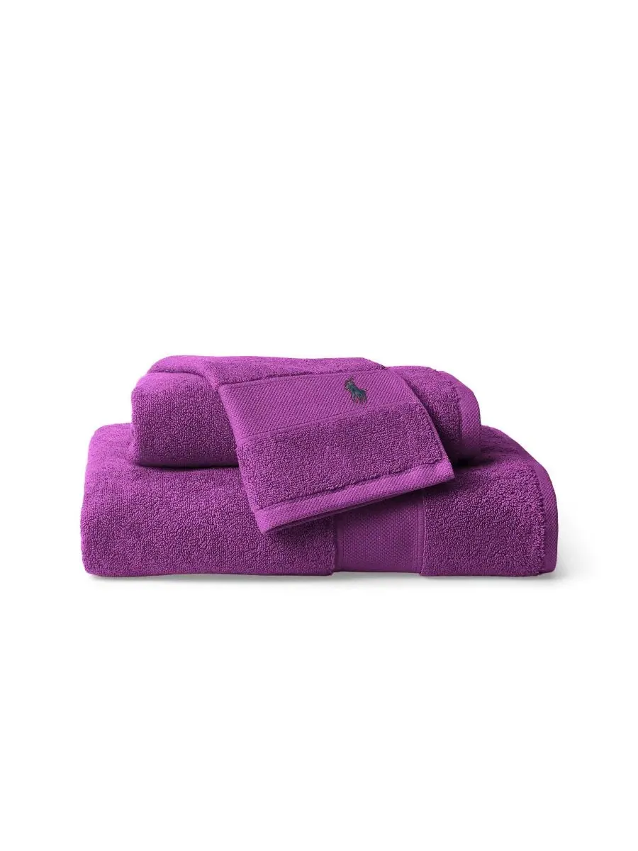 Хлопковая простыня для тела игрока в поло, 183 x 81 см Polo Ralph Lauren — изображение 1 из 4, фиолетовый