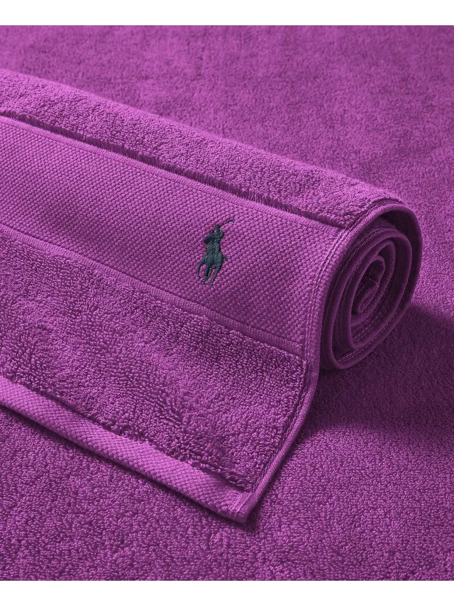 Хлопковая простыня для тела игрока в поло, 183 x 81 см Polo Ralph Lauren — изображение 4 из 4, фиолетовый