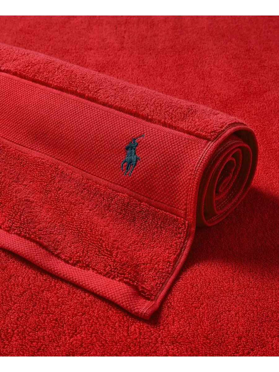 Хлопковая простыня для тела игрока в поло, 183 x 81 см Polo Ralph Lauren — изображение 4 из 4, красный