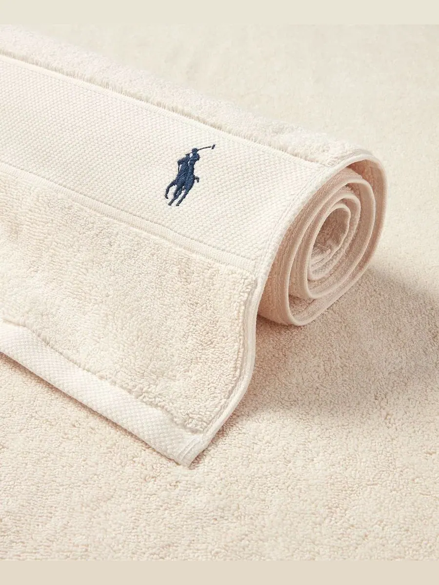 Хлопковая простыня для тела игрока в поло, 183 x 81 см Polo Ralph Lauren — изображение 4 из 4, белый