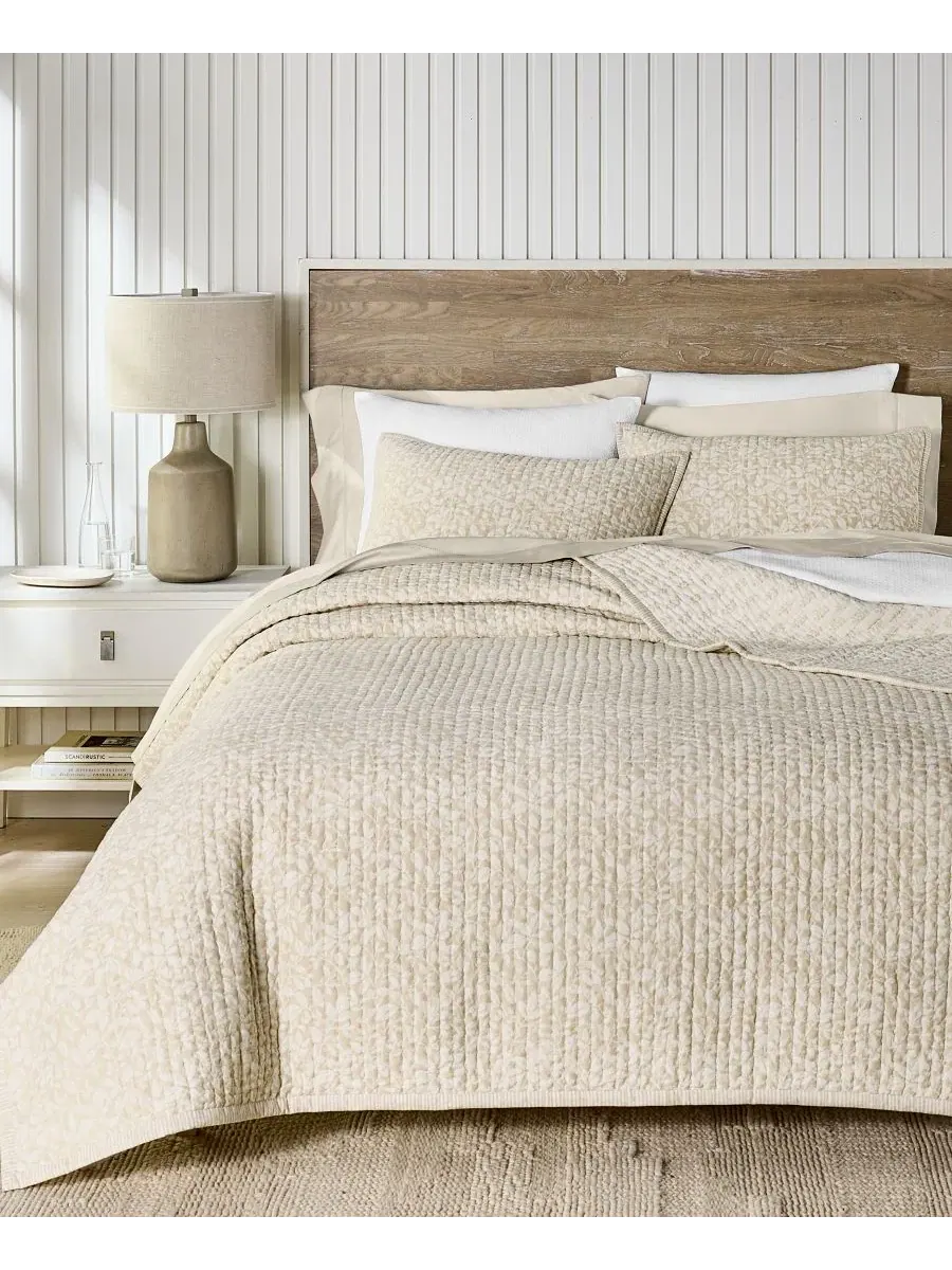 Комплект стеганых покрывал Leaf Silhouette Oat, King Charter Club