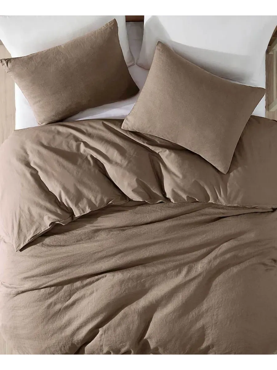 Комплект пододеяльников с наволочками Logan Cotton 4-Piece Riverbrook Home — изображение 4 из 7, грибной