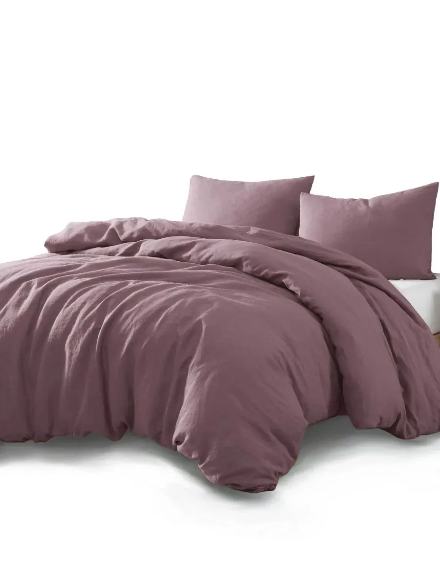 Комплект пододеяльников Logan Cotton 4-Piece King Riverbrook Home — изображение 2 из 7, фиг