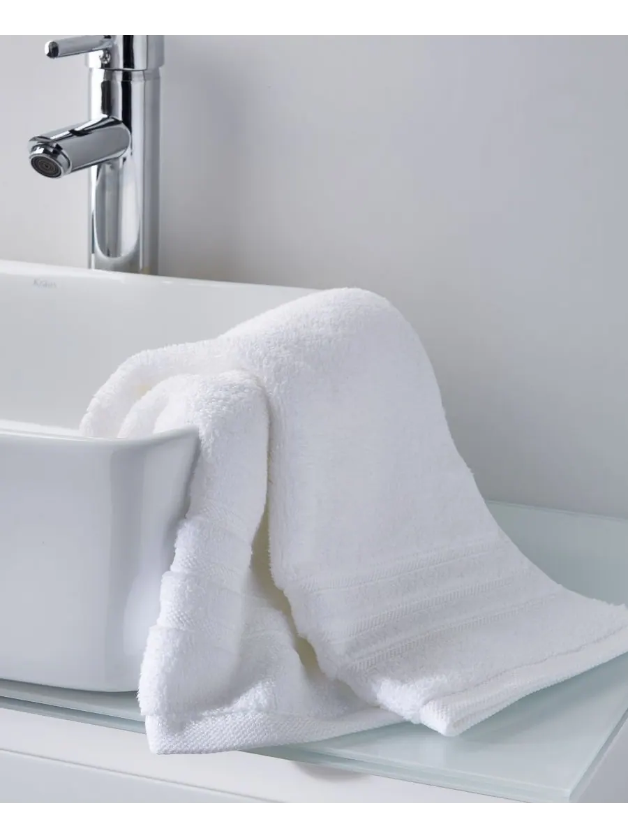 Высококачественное микрохлопковое полотенце для рук Ultimate MicroCotton, 40 см x 76 см, Hotel — изображение 2 из 3, белый