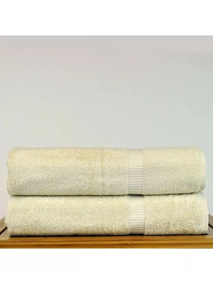 Набор полотенец BC Bare Cotton из турецкого хлопка, 4 шт — изображение 2 из 30, бежевый